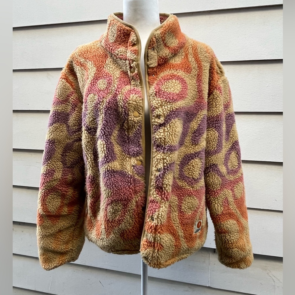 Parks Project - YELLOWSTONE GEYSERS OMBRE HIGH PILE FLEECE - size M
